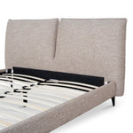 Celeste Fabric Queen Bed Frame - Stonish Beige Bed Frame YoBed-Core