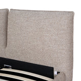 Celeste Fabric Queen Bed Frame - Stonish Beige Bed Frame YoBed-Core