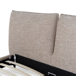 Celeste Fabric Queen Bed Frame - Stonish Beige Bed Frame YoBed-Core