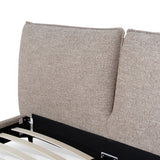 Celeste Fabric Queen Bed Frame - Stonish Beige Bed Frame YoBed-Core