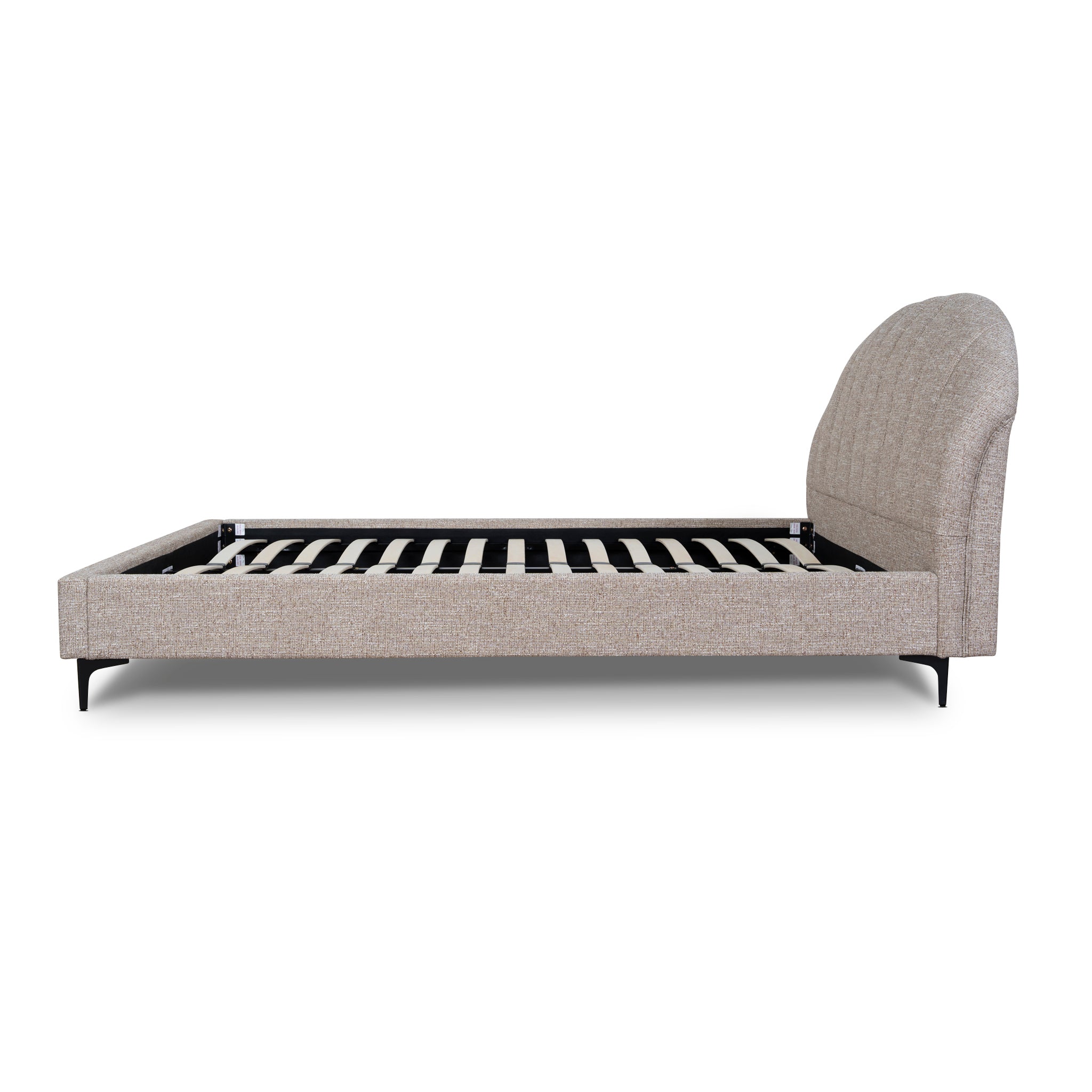Olin Fabric Queen Bed Frame - Stonish Beige Bed Frame YoBed-Core