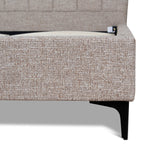Olin Fabric Queen Bed Frame - Stonish Beige Bed Frame YoBed-Core