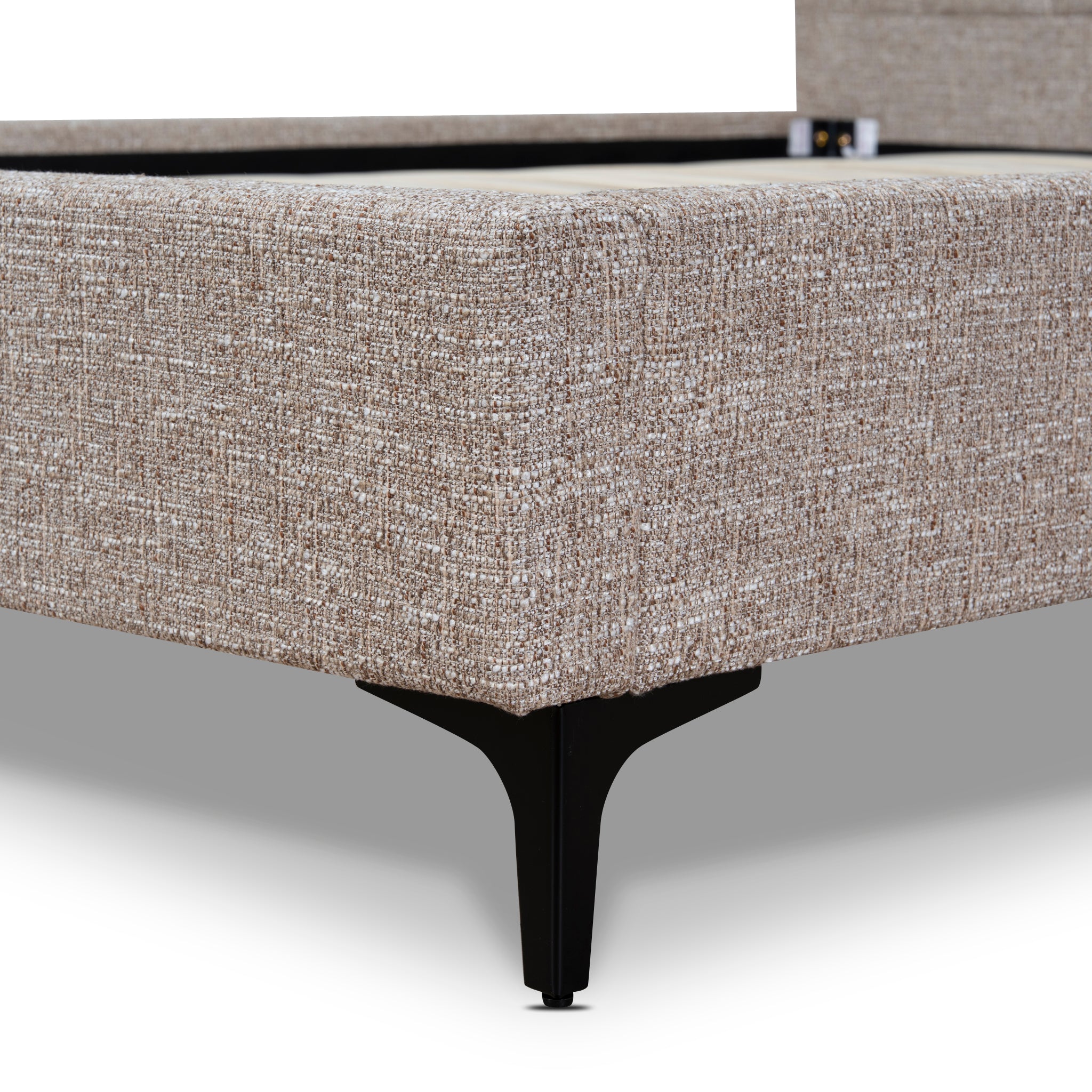 Olin Fabric Queen Bed Frame - Stonish Beige Bed Frame YoBed-Core