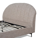 Olin Fabric Queen Bed Frame - Stonish Beige Bed Frame YoBed-Core