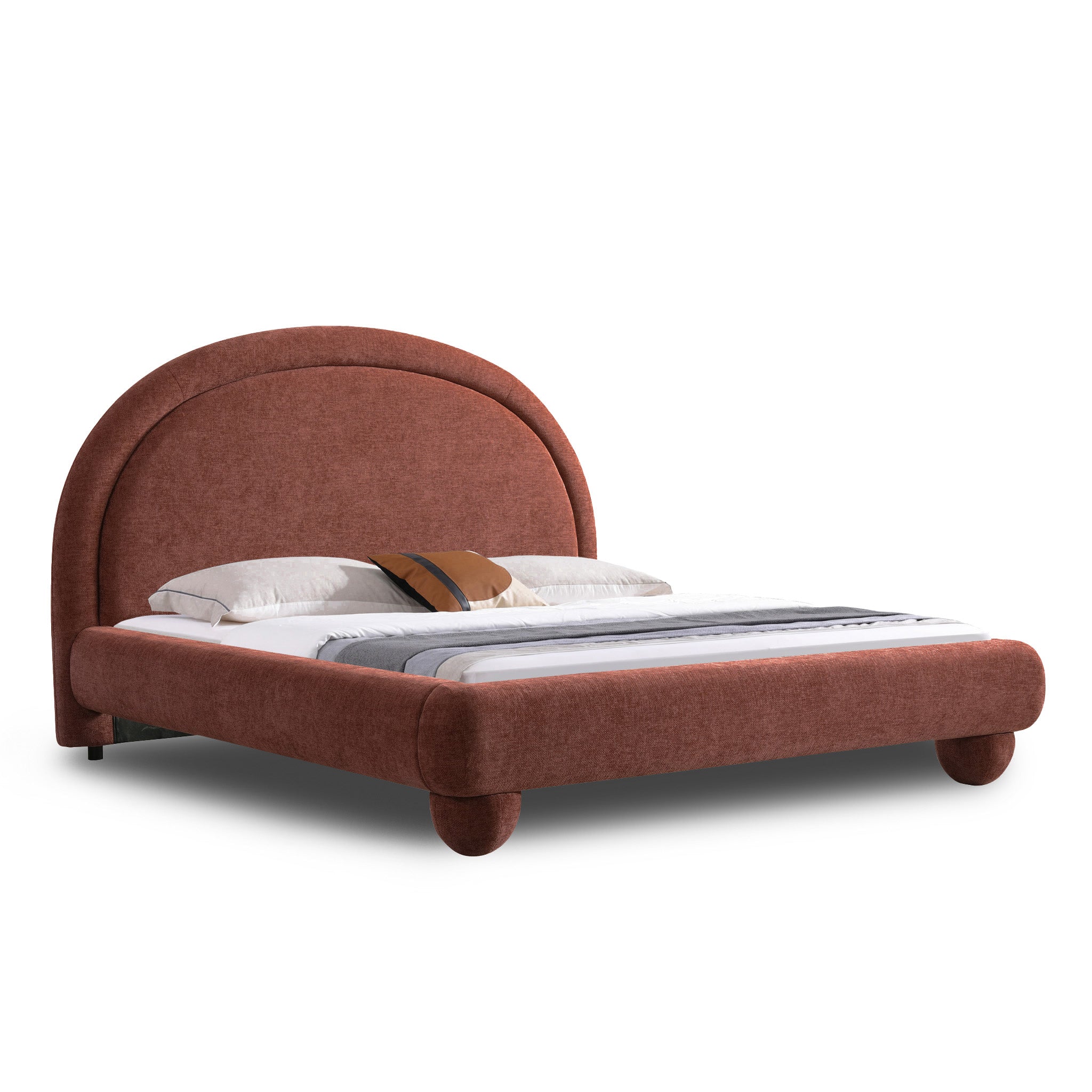 Elvane Queen Bed - Breeze Auburn Bed Frame YoBed-Core