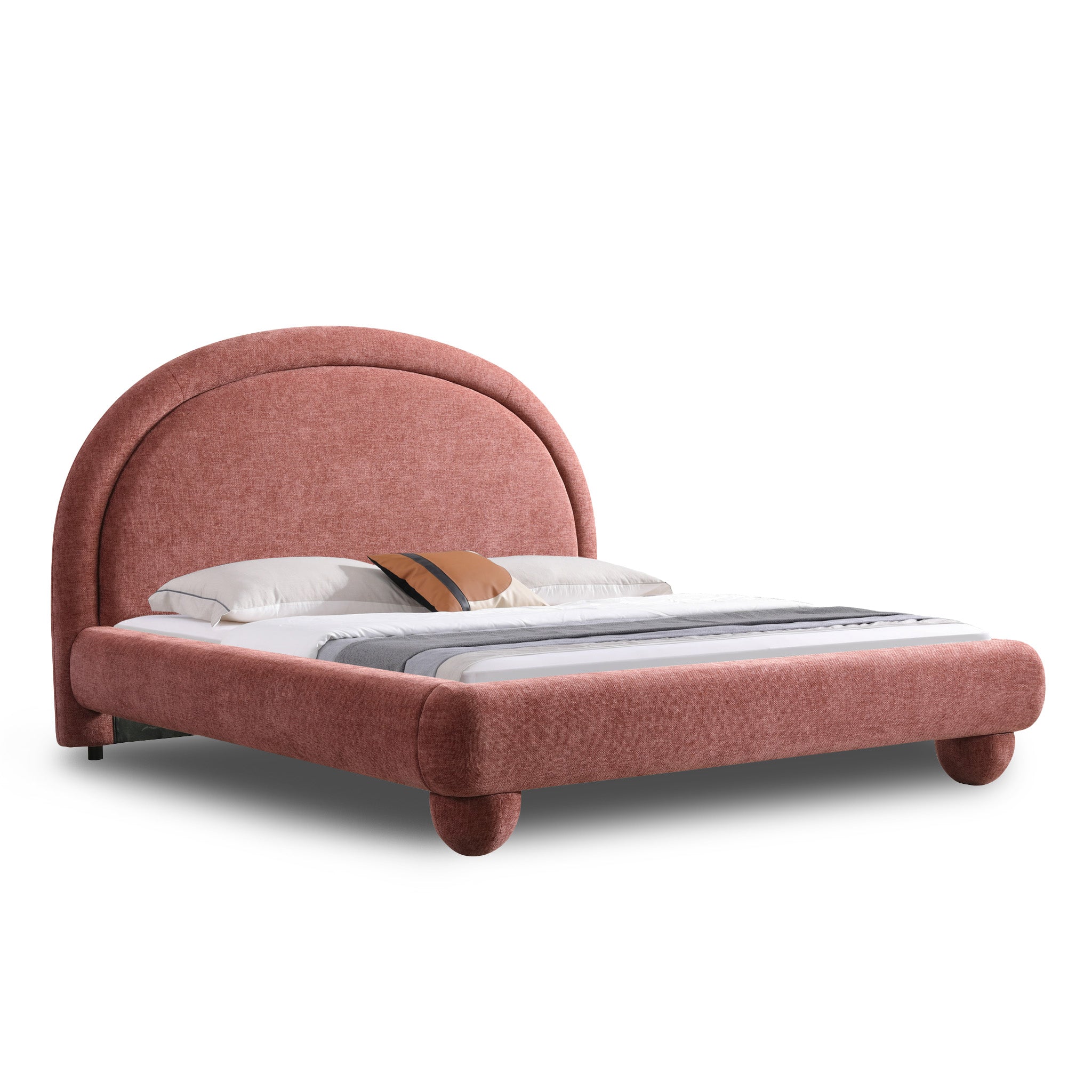 Elvane Queen Bed - Breeze Auburn Bed Frame YoBed-Core