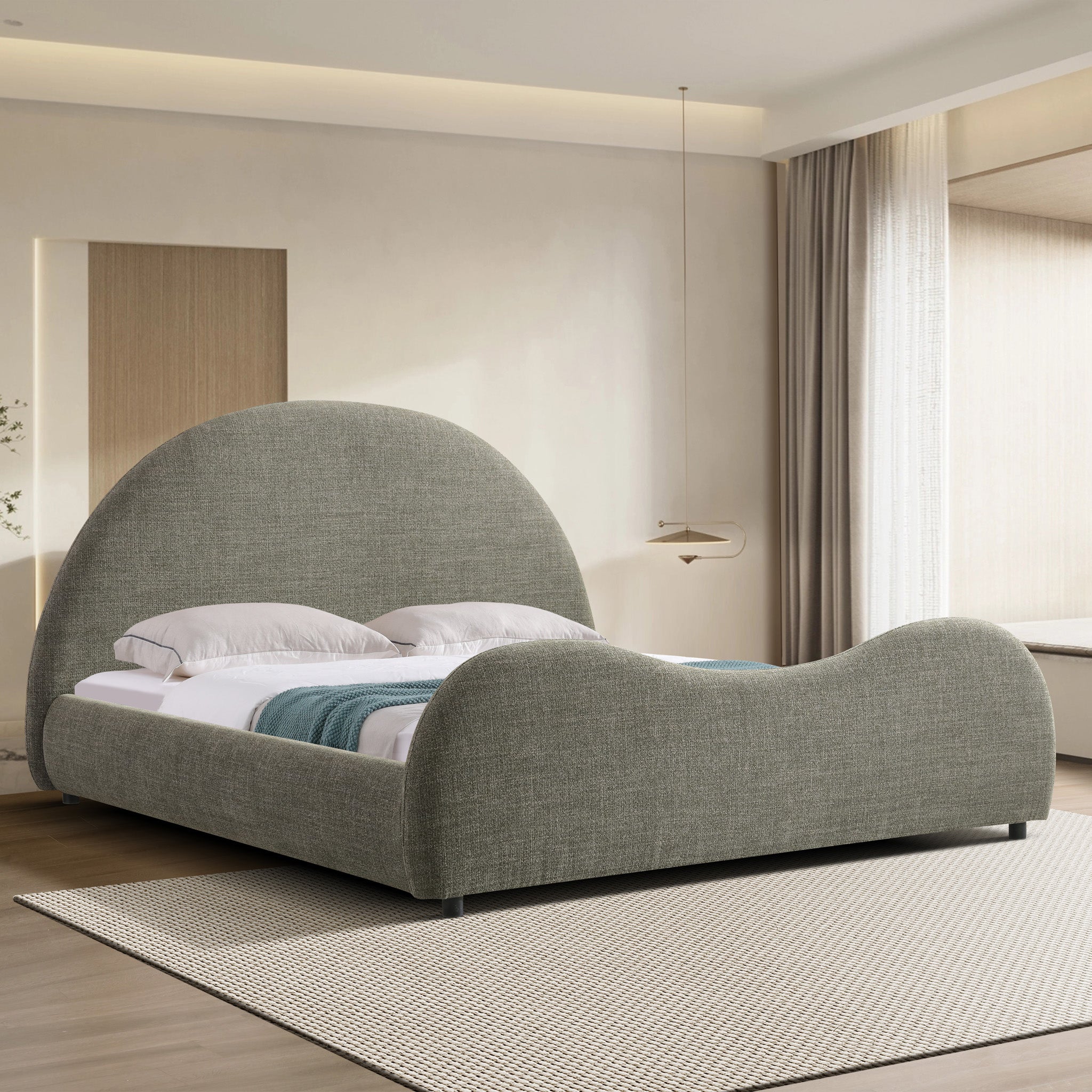 Eloura Queen Bed - Kaitoke Green Bed Frame YoBed-Core