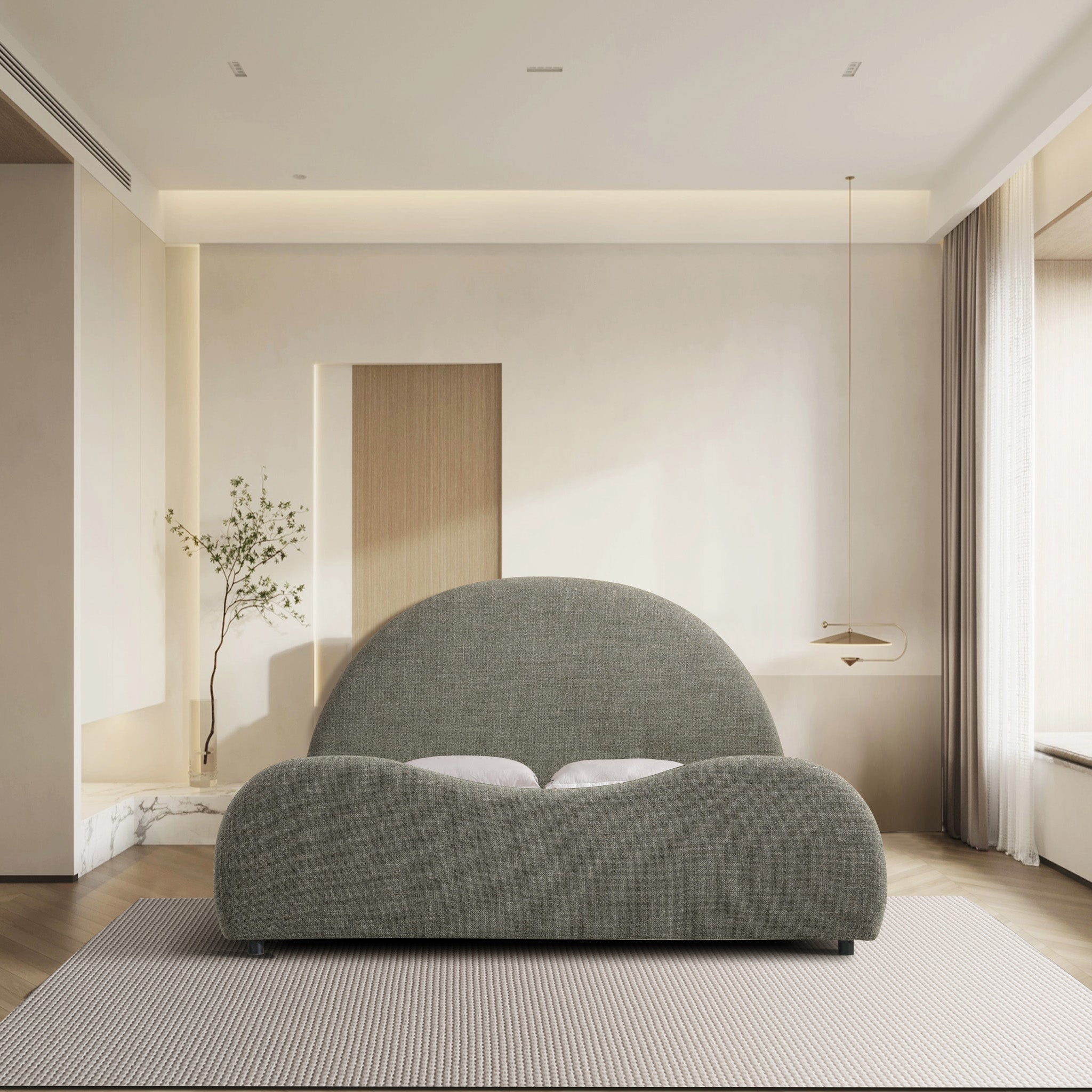 Eloura King Bed - Kaitoke Green Bed Frame YoBed-Core