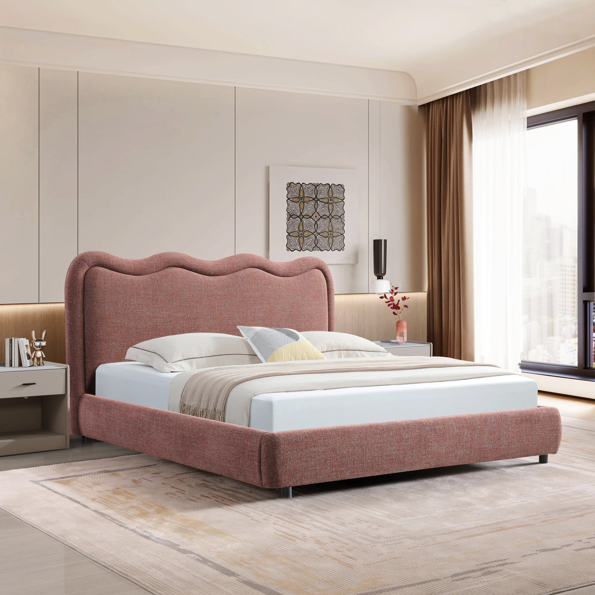 Serelle King Bed - Moss Brown Bed Frame YoBed-Core