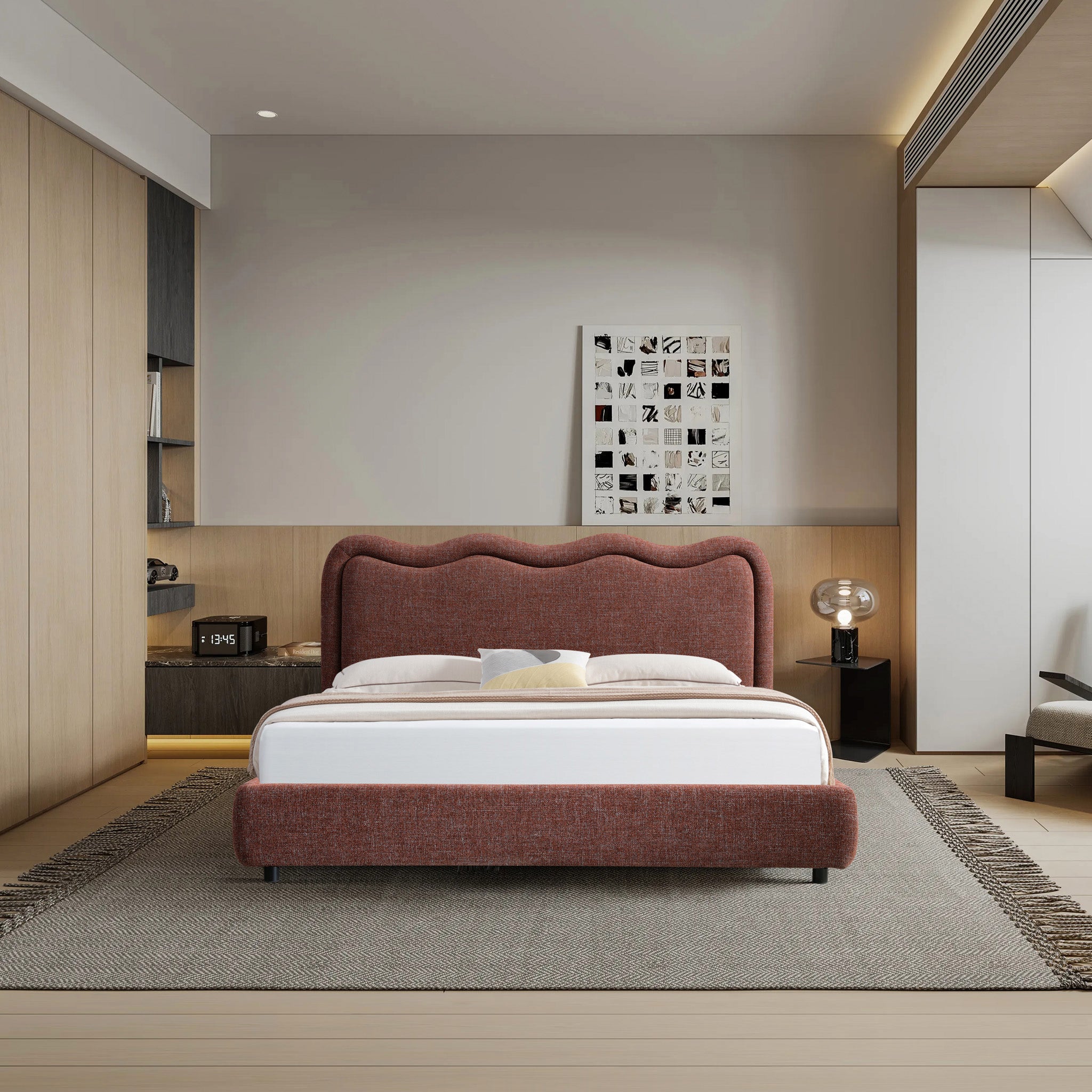 Serelle King Bed - Moss Brown Bed Frame YoBed-Core