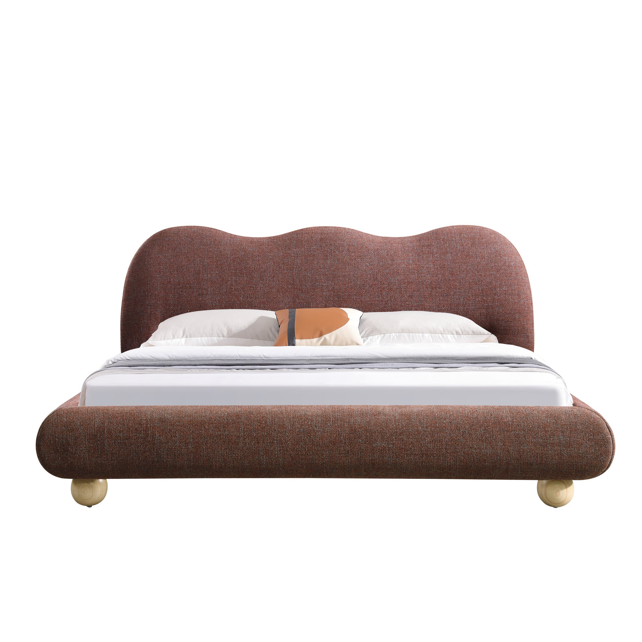 Ondessa King Bed - Moss Brown Bed Frame YoBed-Core