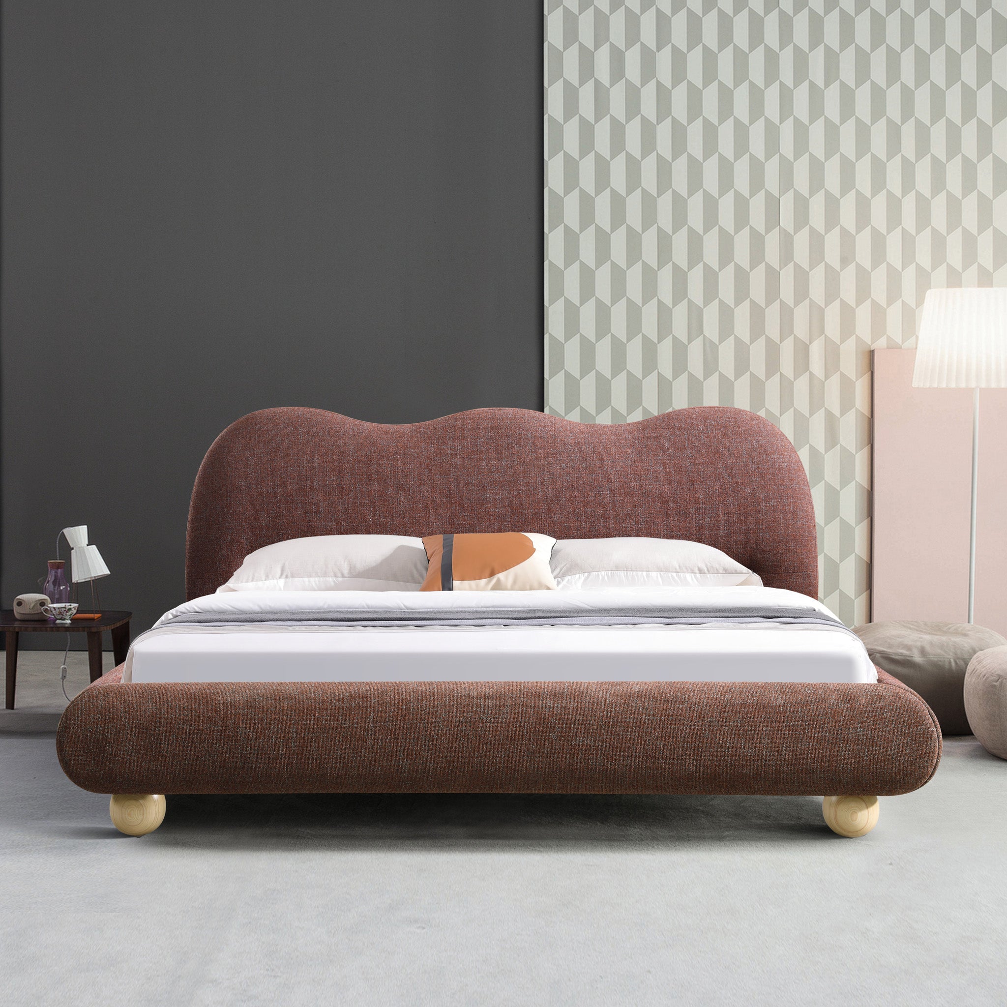 Ondessa King Bed - Moss Brown Bed Frame YoBed-Core