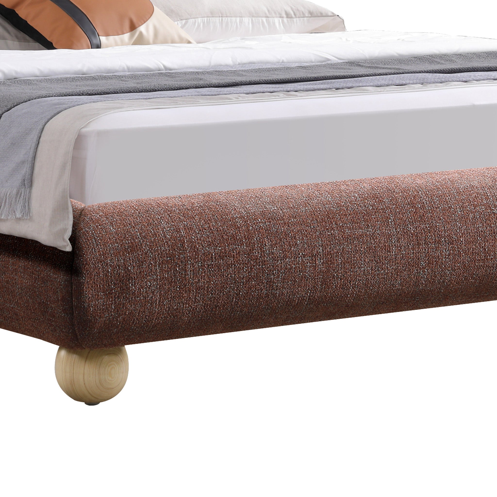 Ondessa King Bed - Moss Brown Bed Frame YoBed-Core
