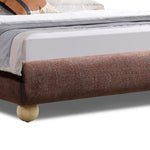 Ondessa King Bed - Moss Brown Bed Frame YoBed-Core