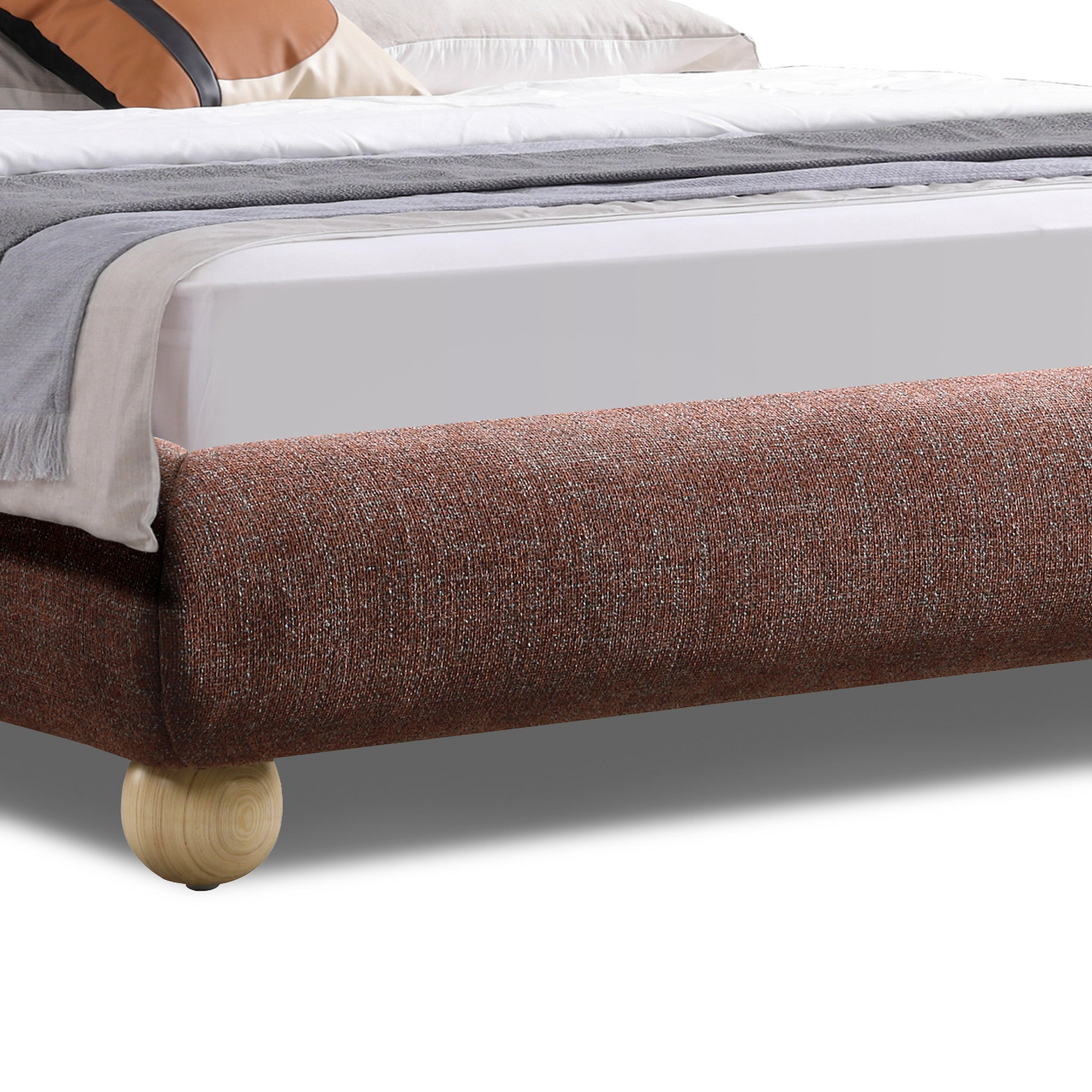 Ondessa King Bed - Moss Brown Bed Frame YoBed-Core