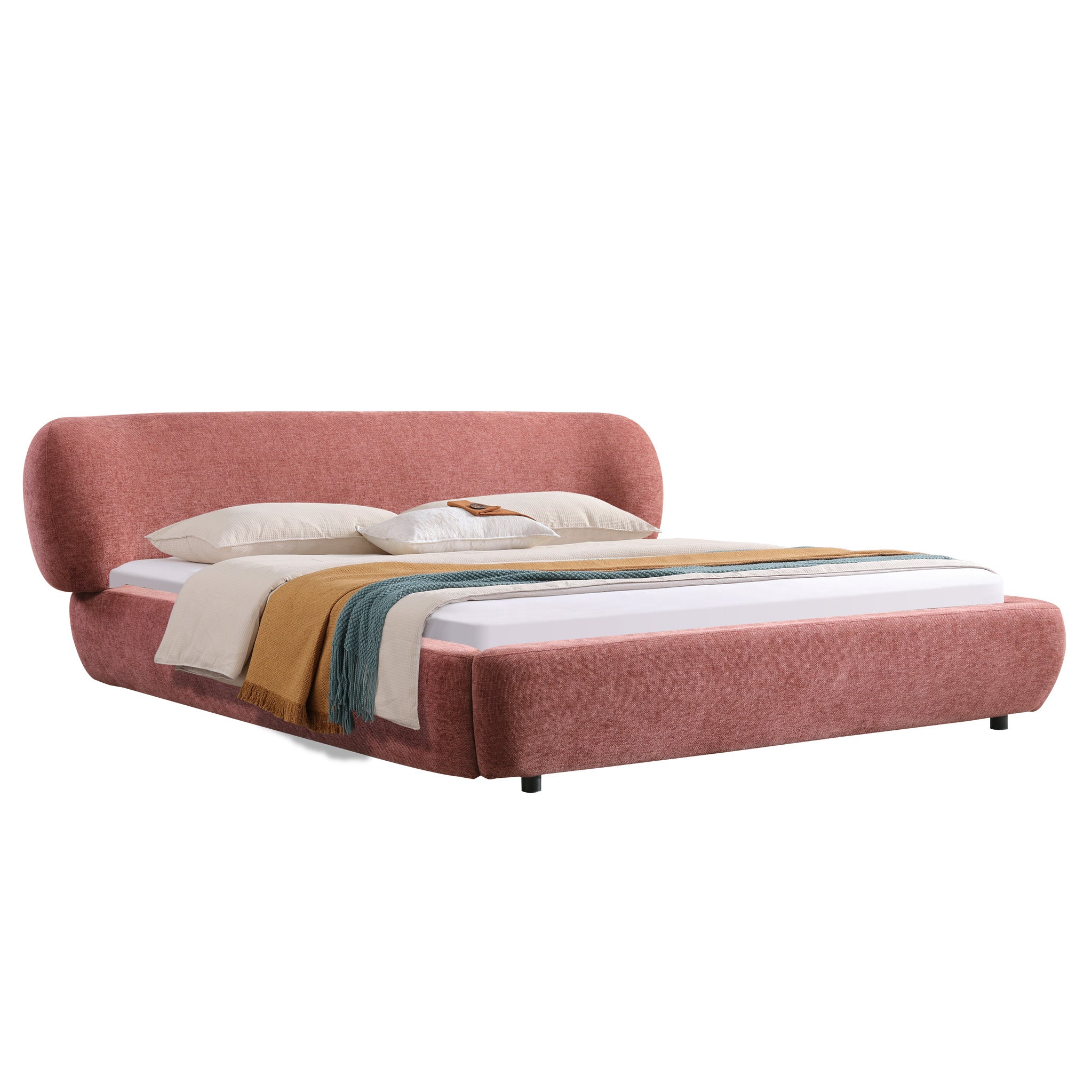 Esmere Queen Bed - Breeze Auburn Bed Frame YoBed-Core