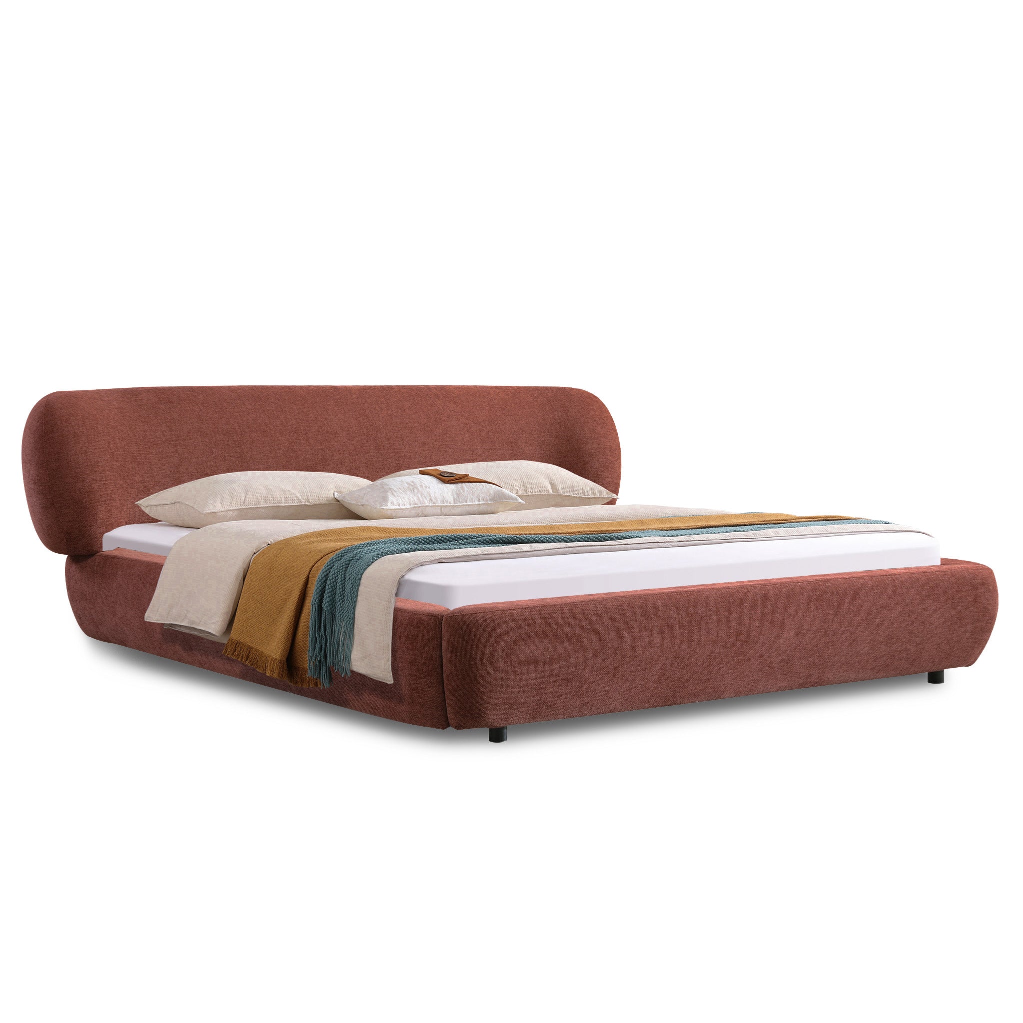 Esmere Queen Bed - Breeze Auburn Bed Frame YoBed-Core
