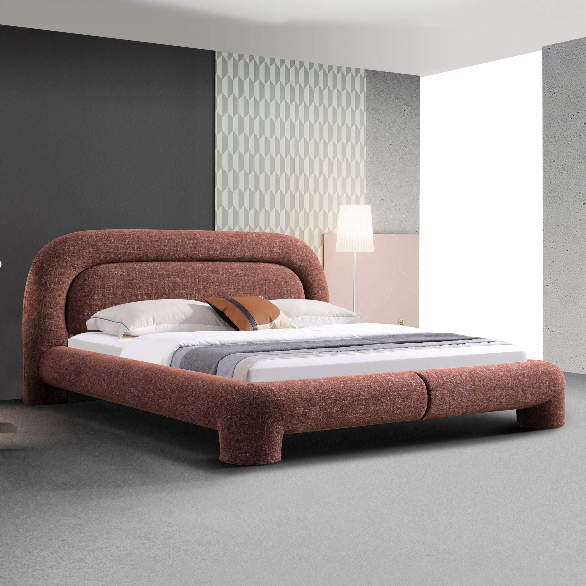 Peter King Bed - Moss Brown Bed Frame YoBed-Core