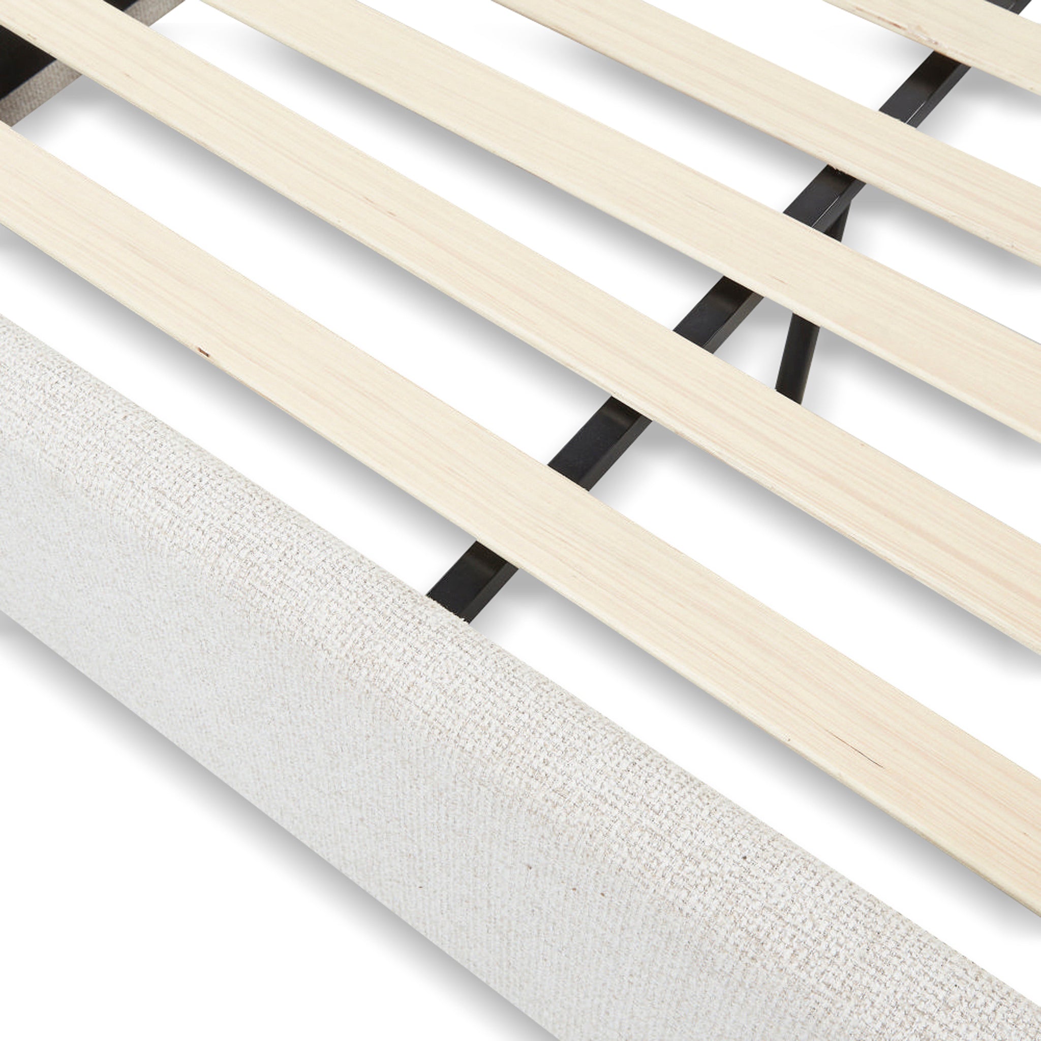 Nella Queen Bed - Verona Ivory Bed Frame Hoso-Core
