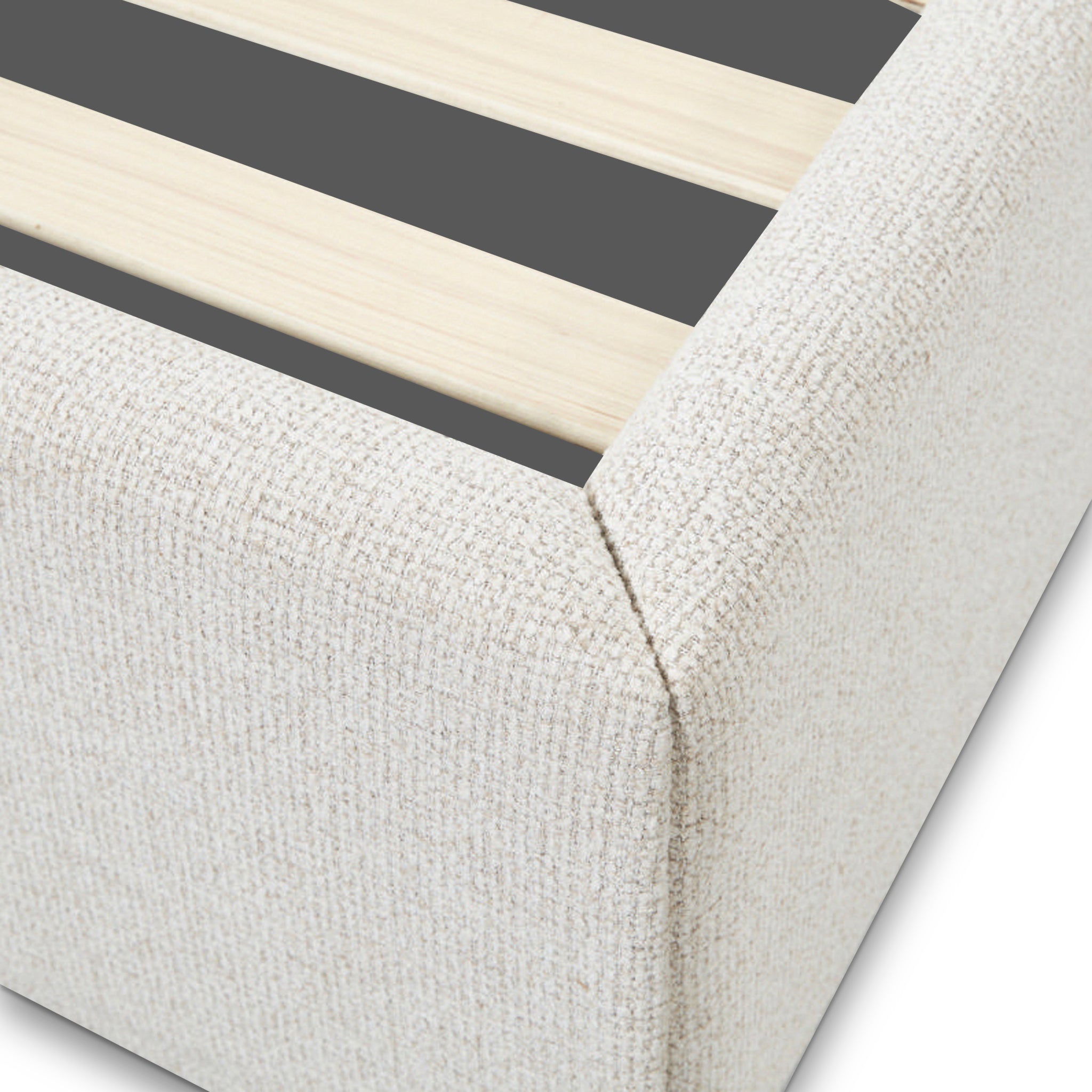 Nella Queen Bed - Verona Ivory Bed Frame Hoso-Core
