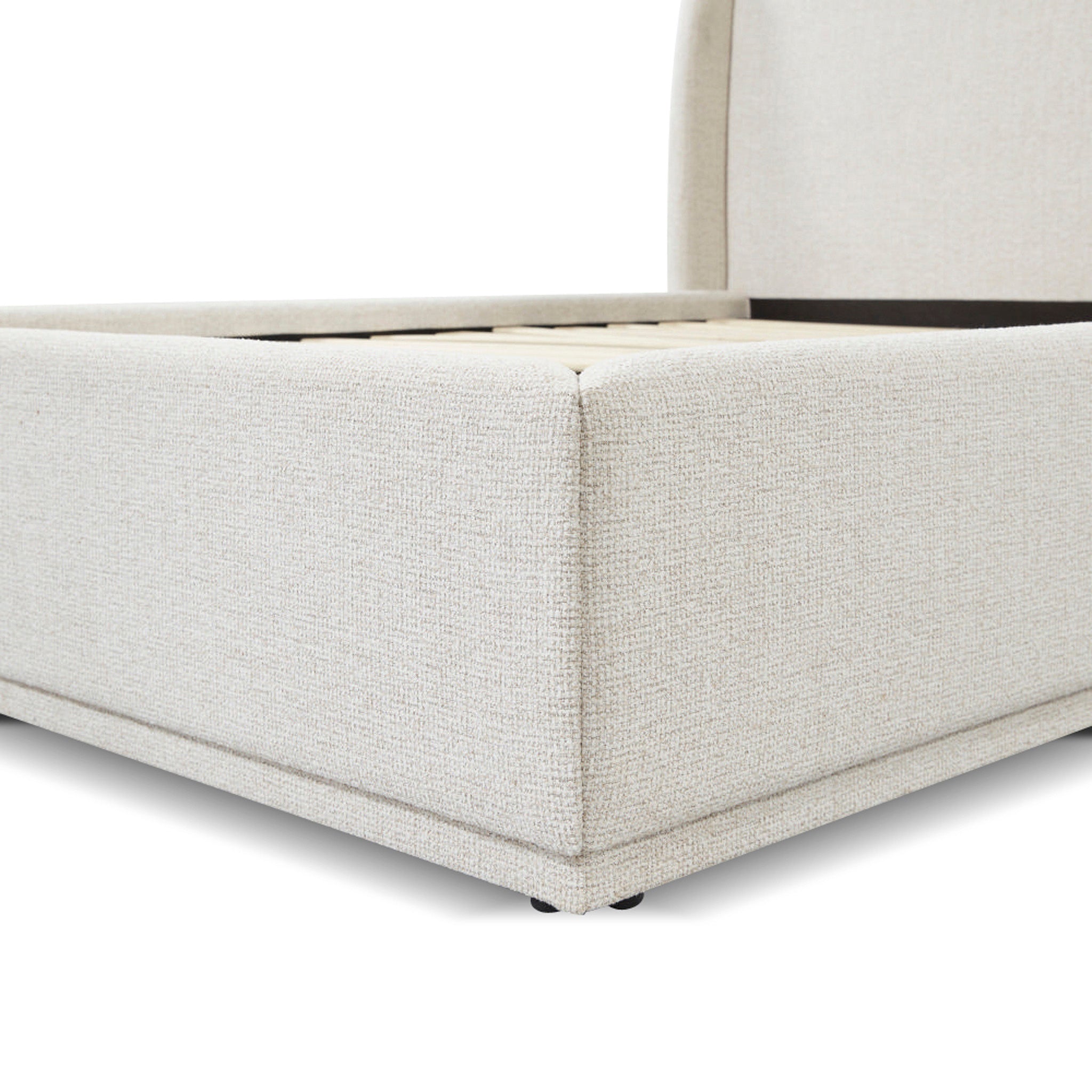 Nella King Bed - Verona Ivory Bed Frame Hoso-Core