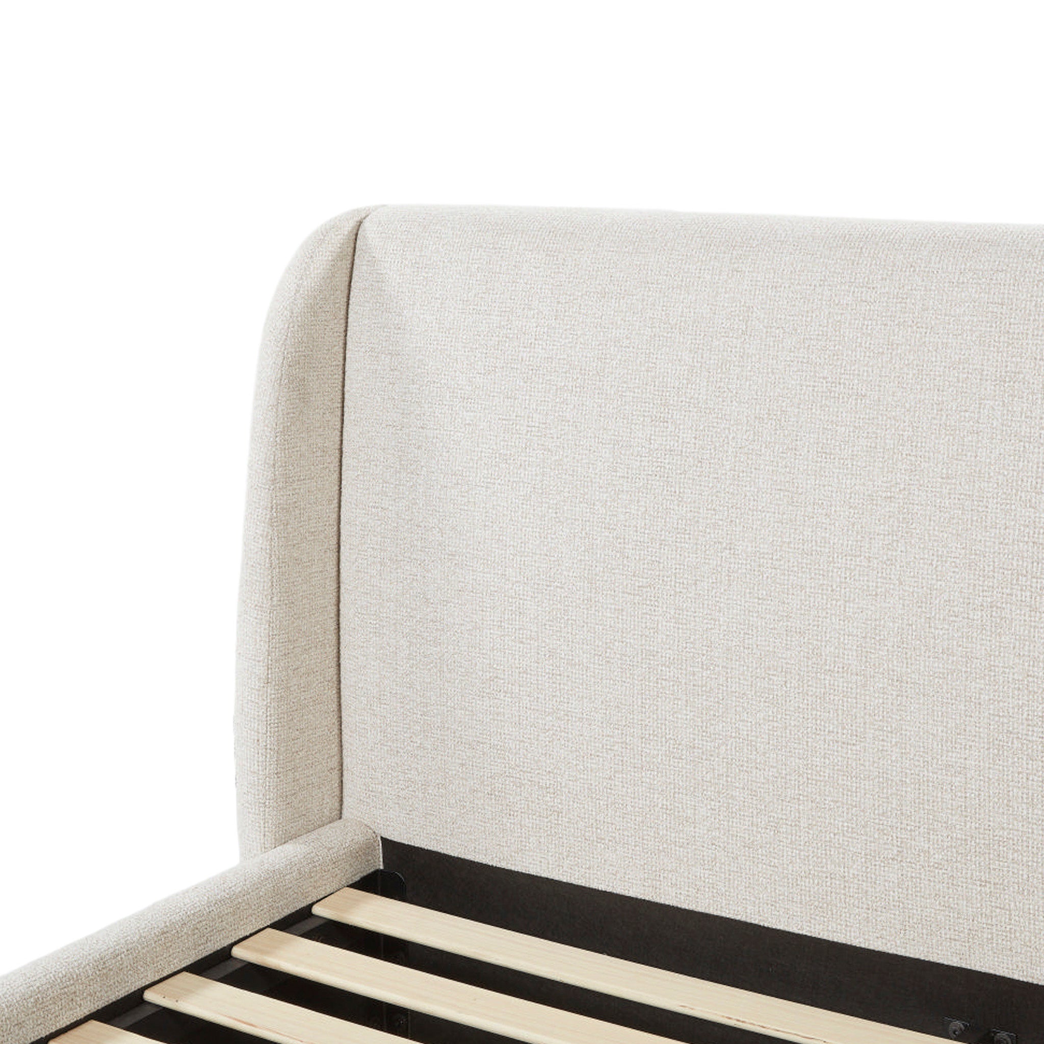 Nella King Bed - Verona Ivory Bed Frame Hoso-Core