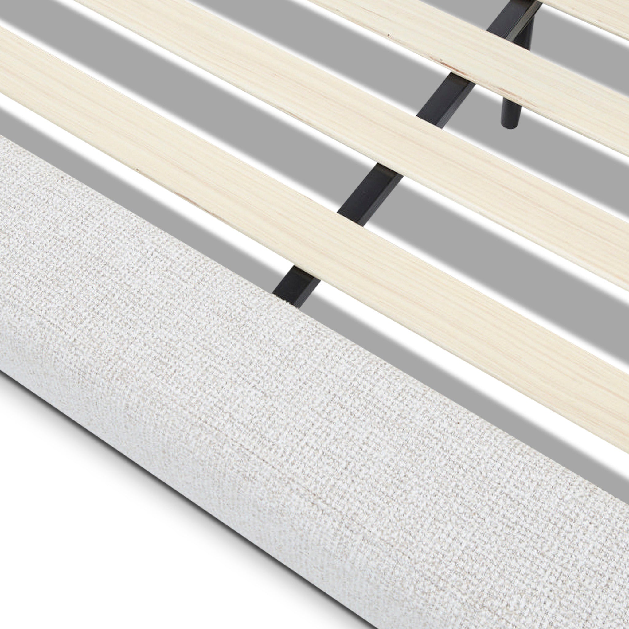 Frida King Bed - Verona Ivory Bed Frame Hoso-Core