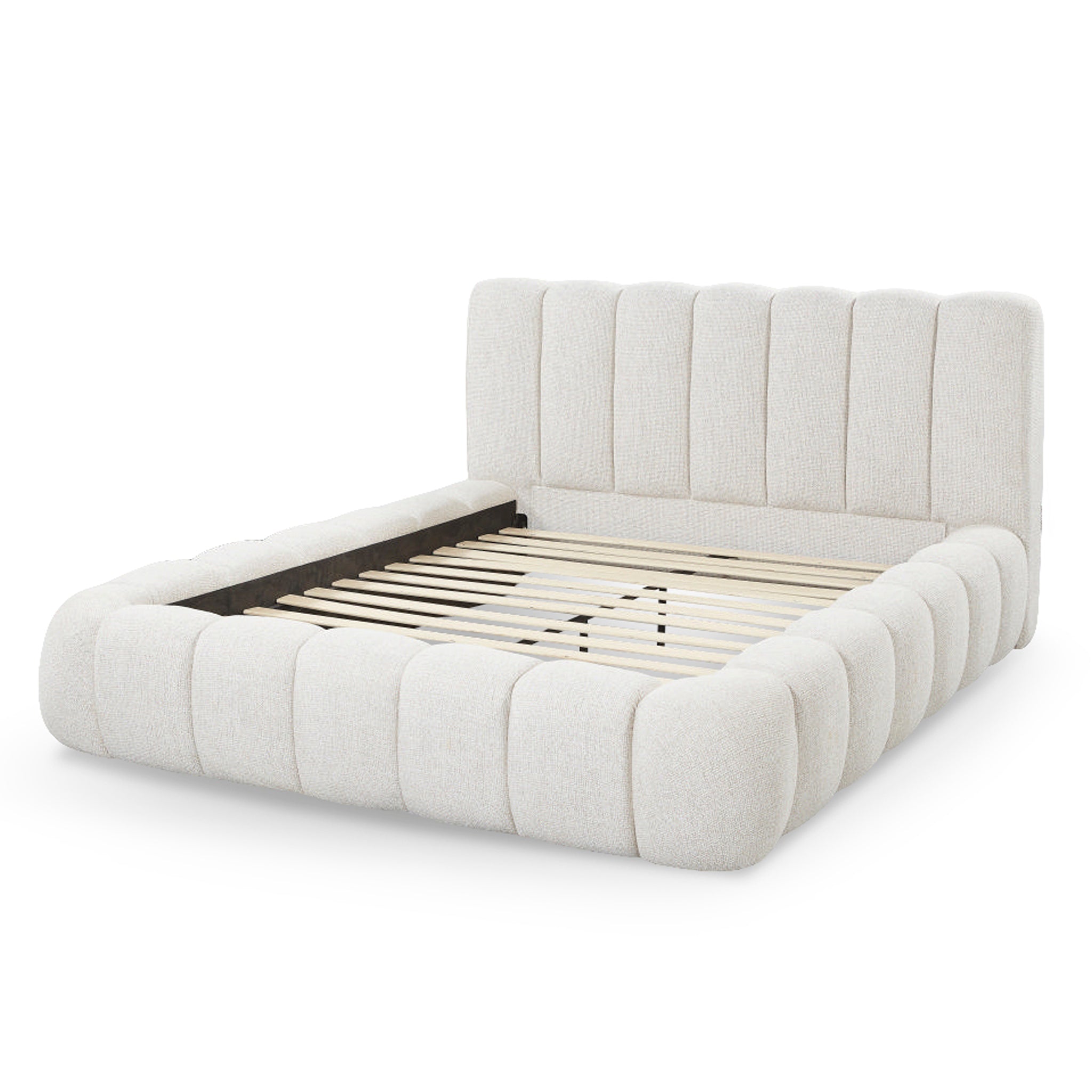 Natalia Queen Bed - Verona Ivory Bed Frame Hoso-Core