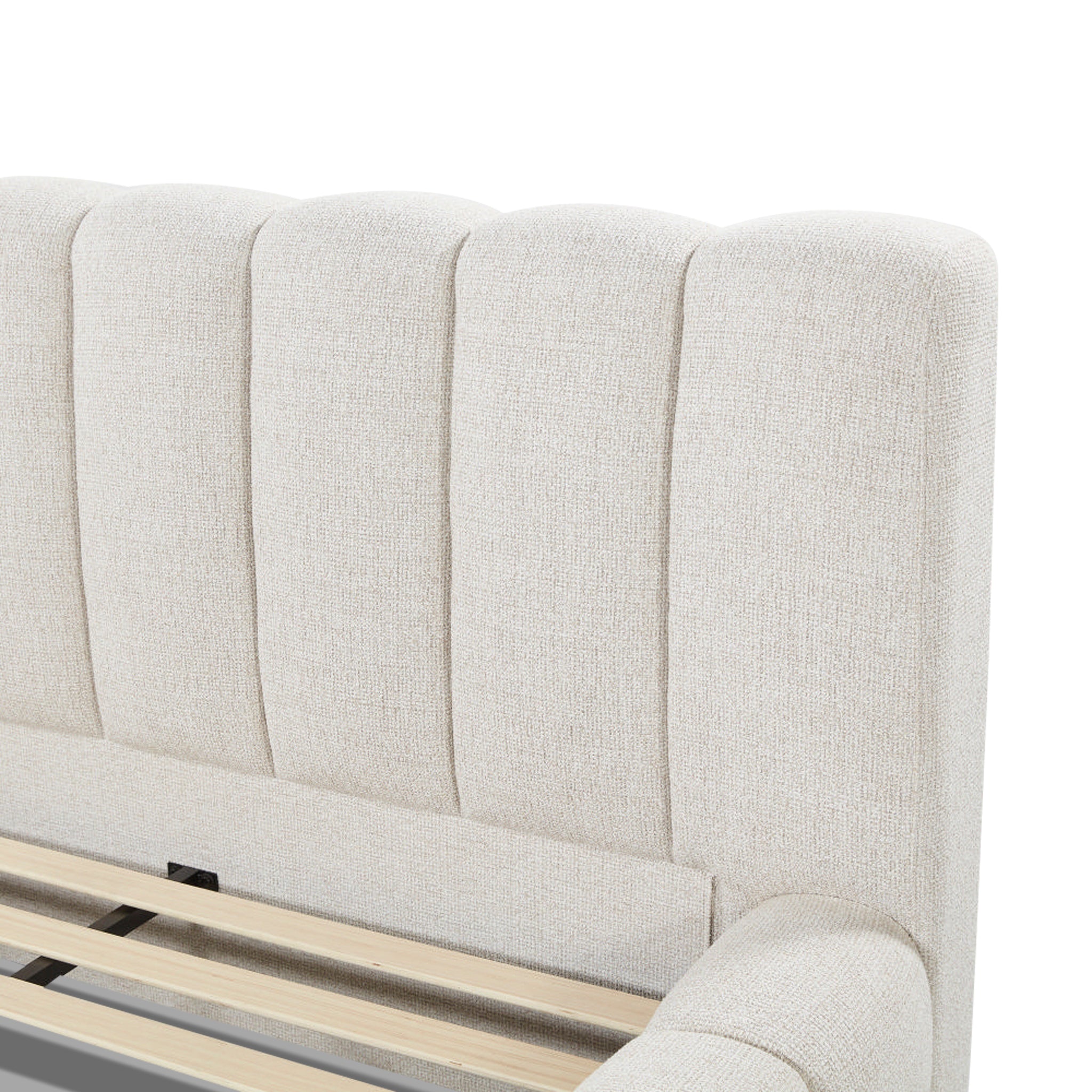 Natalia Queen Bed - Verona Ivory Bed Frame Hoso-Core