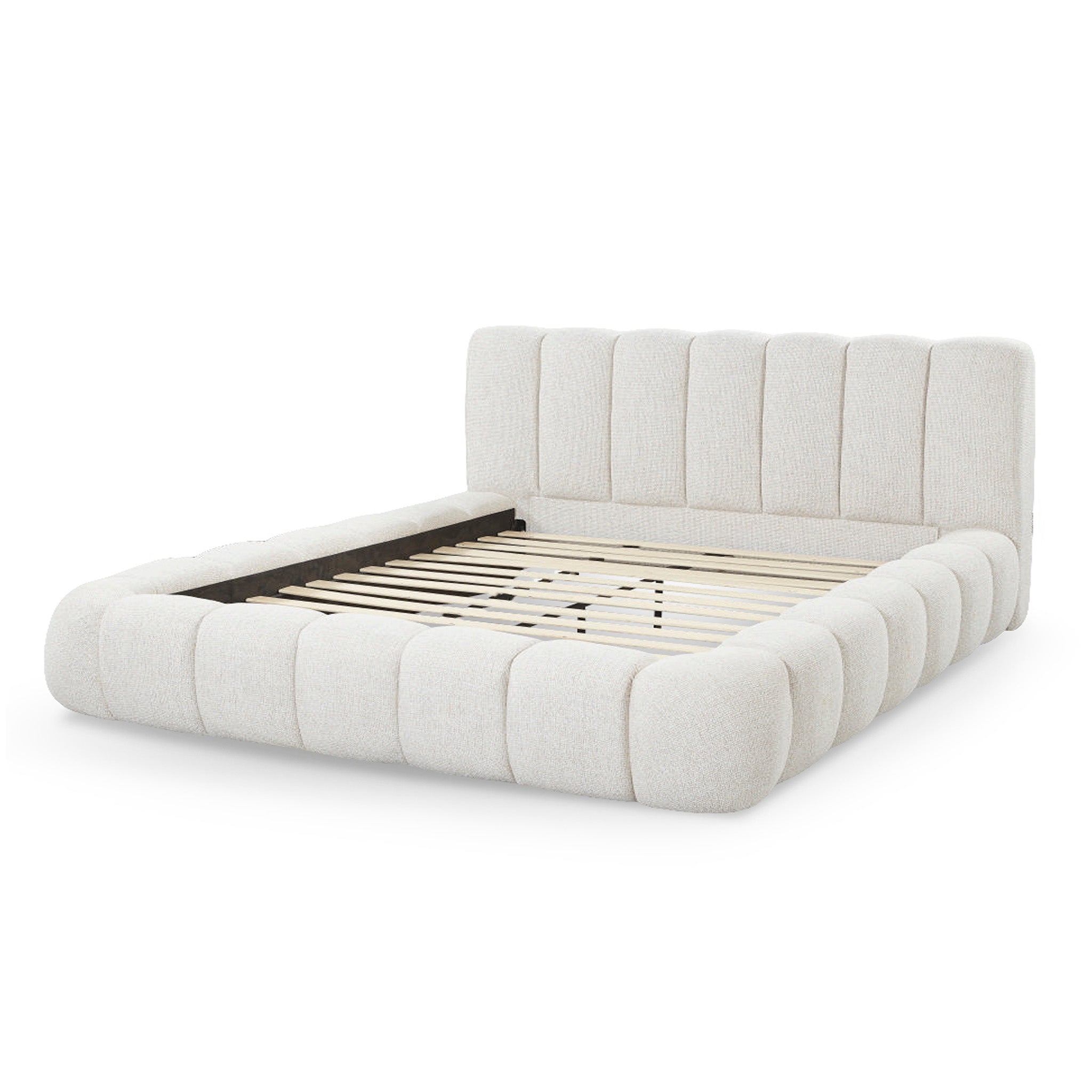 Natalia King Bed - Verona Ivory Bed Frame Hoso-Core