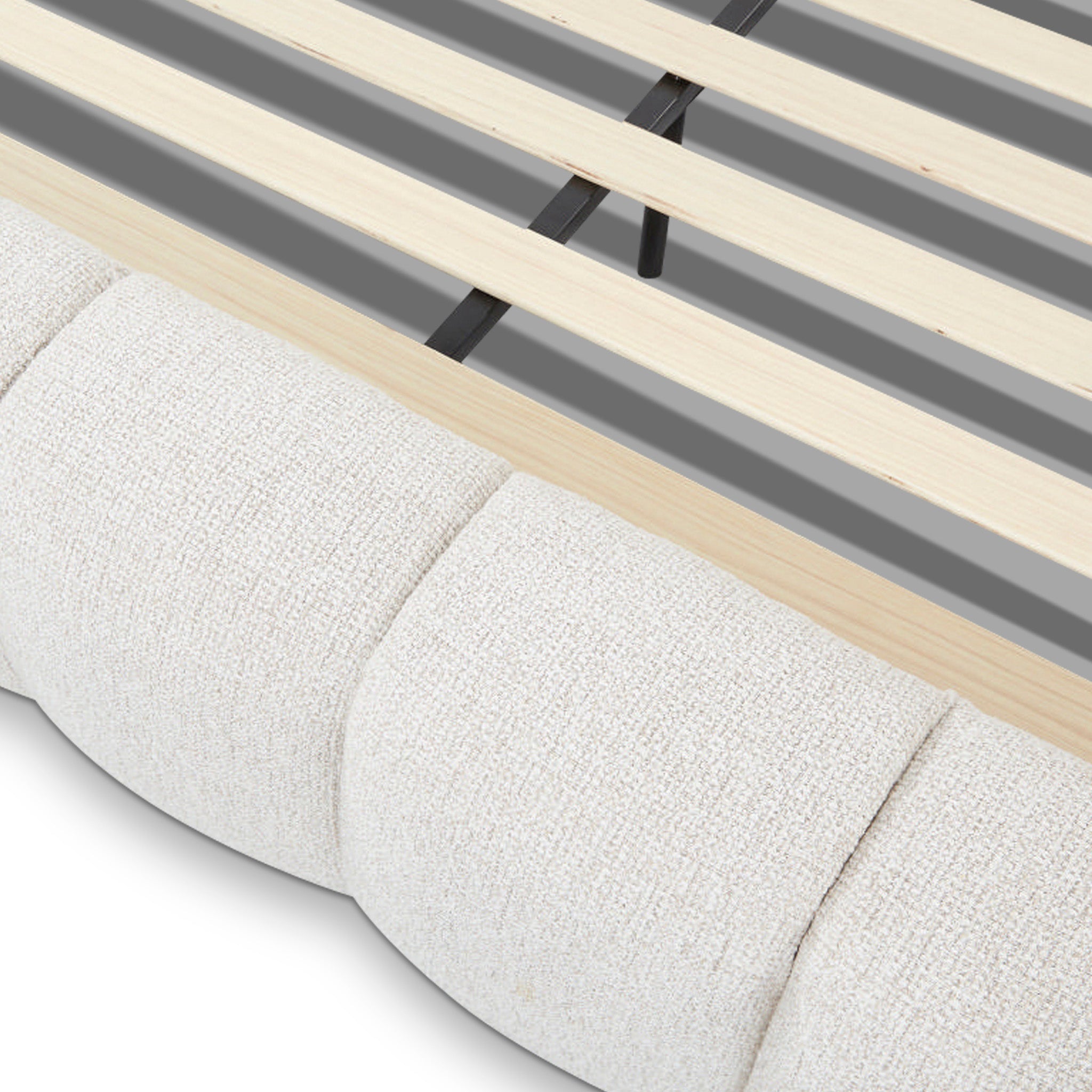 Natalia King Bed - Verona Ivory Bed Frame Hoso-Core