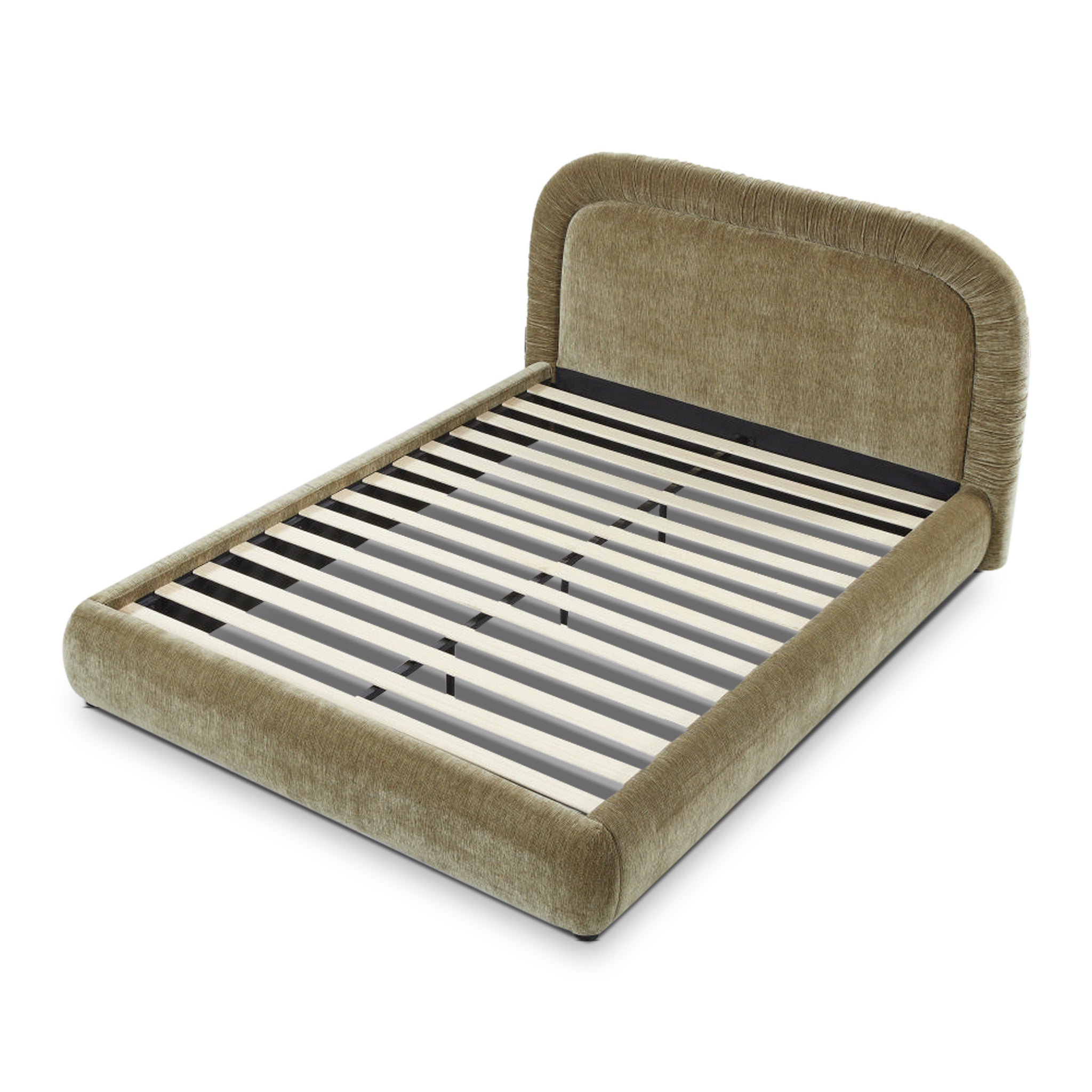 Clarinda Queen Bed - Blink Moss Green Bed Frame Hoso-Core