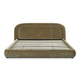 Clarinda King Bed - Blink Moss Green Bed Frame Hoso-Core