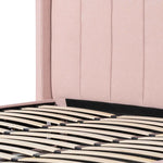 Ex Display - Betsy Fabric King Bed Frame - Blush Pink with Storage King Bed YoBed-Core   