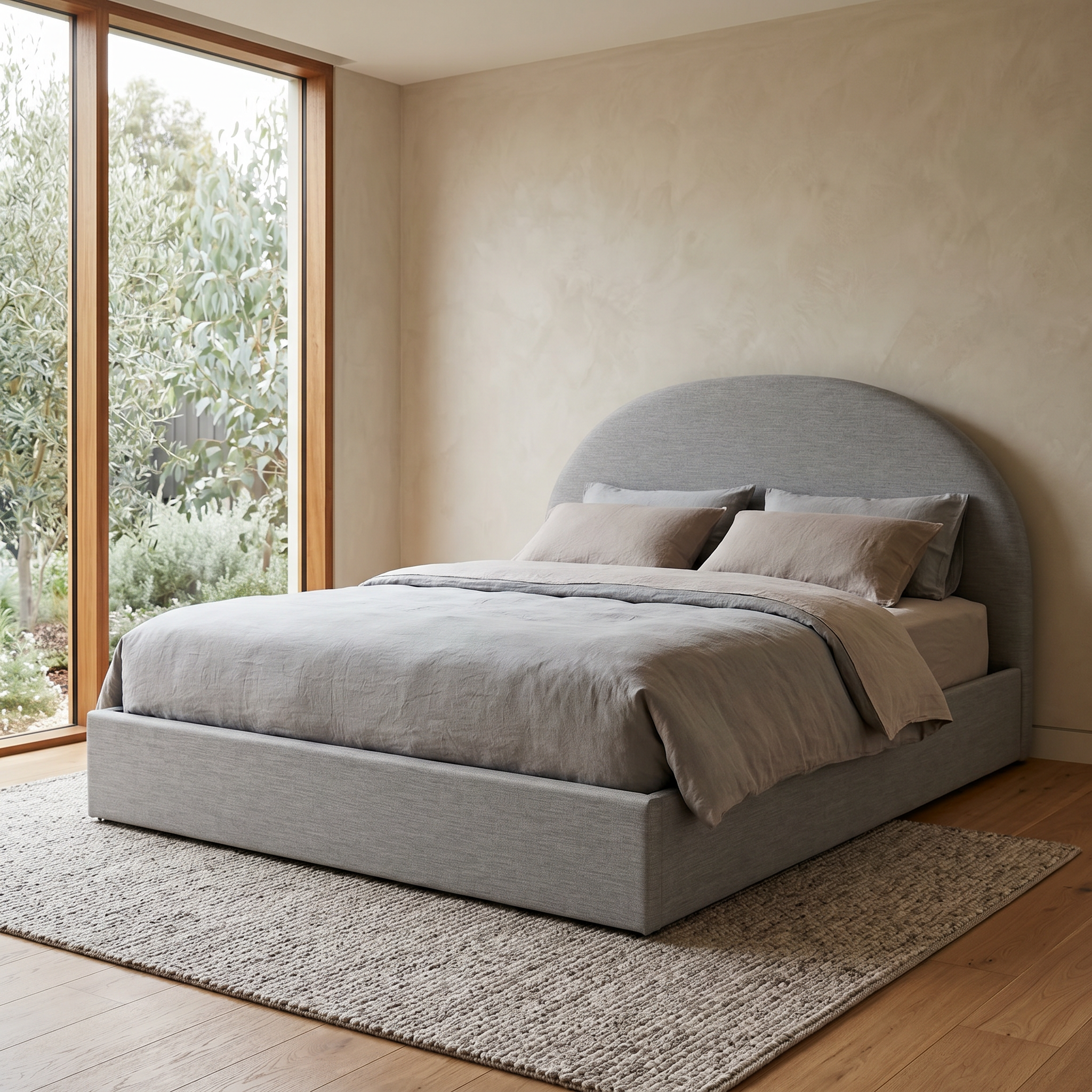 Ex Display - Antonia Fabric King Bed - Pearl Grey with Storage King Bed YoBed-Core