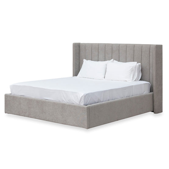 Hillsdale Wide Base Queen Bed Frame - Oyster Beige Bed Frame Ming-Core   