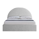 Ex Display - Antonia Queen Bed Frame - Cloudy Pepper Boucle with Storage Queen Bed YoBed-Core   