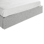 Antonia Queen Bed Frame - Pepper Boucle with Storage Queen Bed YoBed-Core   