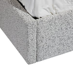 Antonia Queen Bed Frame - Cloudy Pepper Boucle with Storage Queen Bed YoBed-Core   