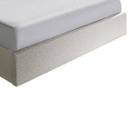 Antonia Queen Bed Frame - Antique White Boucle with Storage Queen Bed YoBed-Core   