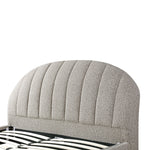 Olin Fabric Queen Bed Frame - Olive Brown Boucle - Last One Bed Frame YoBed-Core