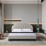 Olin Fabric Queen Bed Frame - Stonish Beige Bed Frame YoBed-Core
