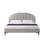 Olin Fabric Queen Bed Frame - Olive Brown Boucle - Last One Bed Frame YoBed-Core