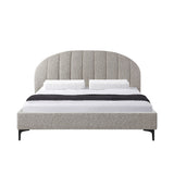 Olin Fabric Queen Bed Frame - Olive Brown Boucle - Last One Bed Frame YoBed-Core