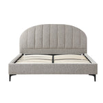 Olin Fabric Queen Bed Frame - Olive Brown Boucle - Last One Bed Frame YoBed-Core