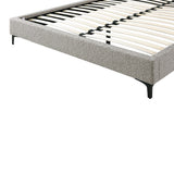 Olin Fabric Queen Bed Frame - Olive Brown Boucle - Last One Bed Frame YoBed-Core