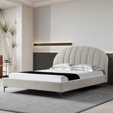 Olin Fabric Queen Bed Frame - Stonish Beige Bed Frame YoBed-Core