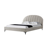 Olin Fabric Queen Bed Frame - Olive Brown Boucle - Last One Bed Frame YoBed-Core