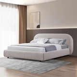 Cedar King Bed Frame - Olive Brown Boucle Bed Frame YoBed-Core