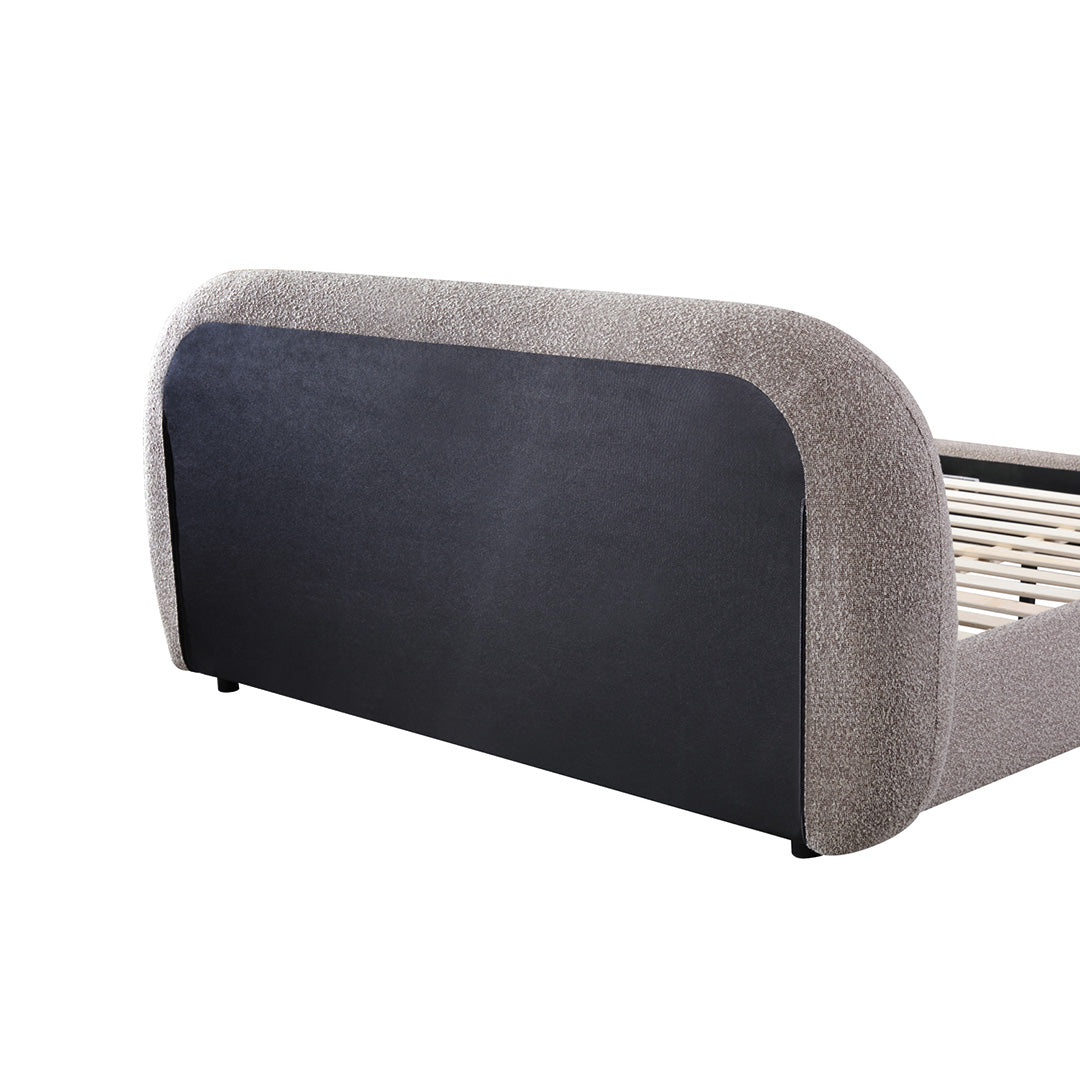 Cedar King Bed Frame - Olive Brown Boucle Bed Frame YoBed-Core